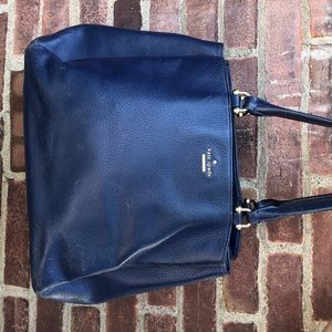 Kate spade navy blue tote purse